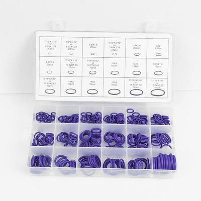 270pcs 18 Sizes HNBR O Rings Seal Kit Rubber Air Conditioning Compressor Refrigerant Ring Sets Car Repair Tools Sealant