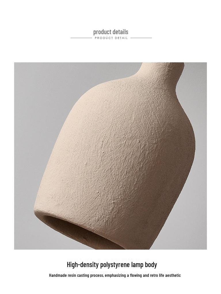 Wabi-Sabi Zen Pendant Light: Retro & Artistic Design for Restaurants, Living Rooms, and Bedrooms