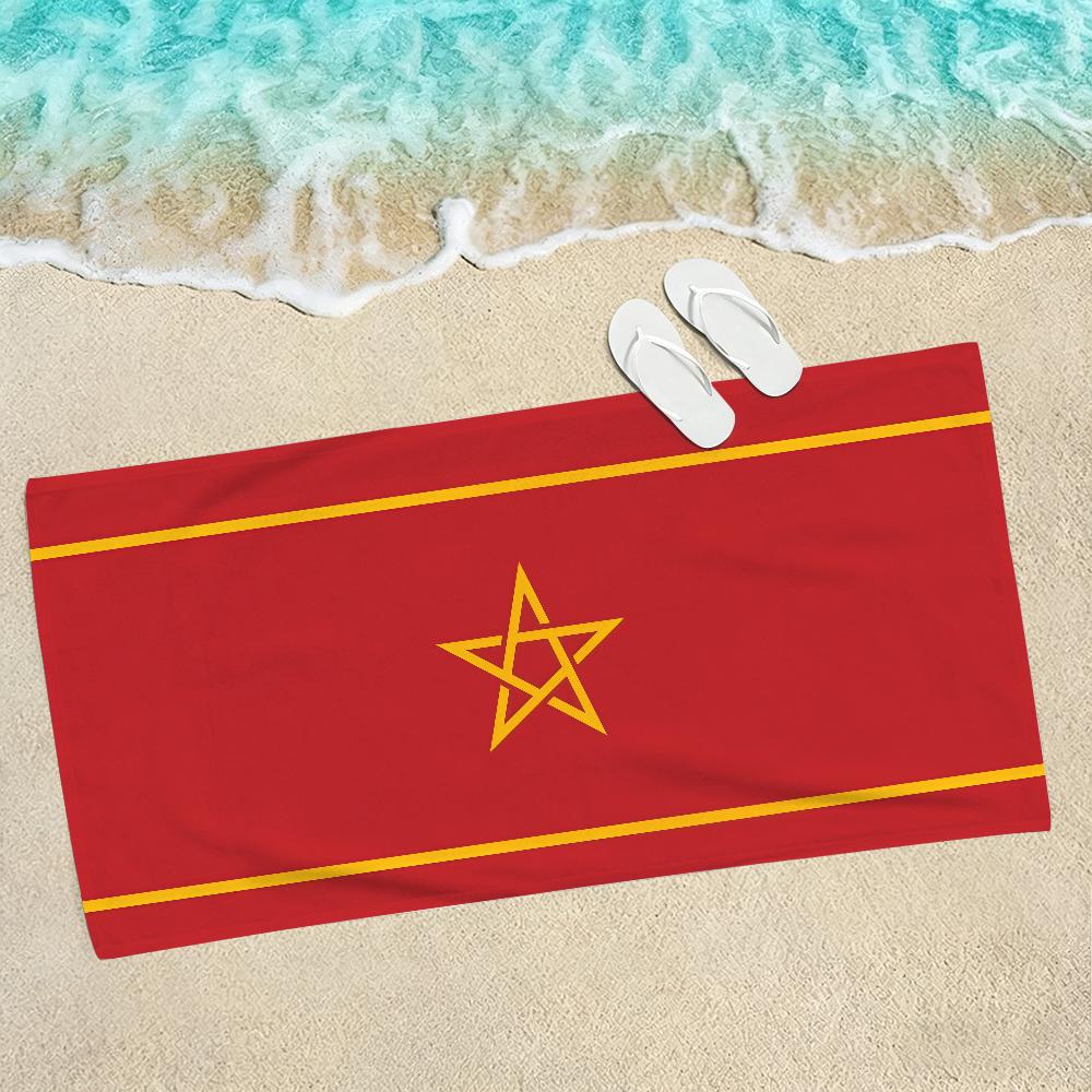 Nation Morocco Beach Towel For Beaches Yoga Studios Gyms Hot Springs Swimming Pools And Picnics