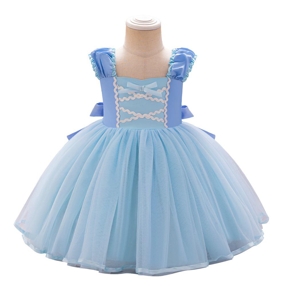 Rapunzel Princess Dress - Girls' Satin Mesh Evening Gown Cosplay Costume