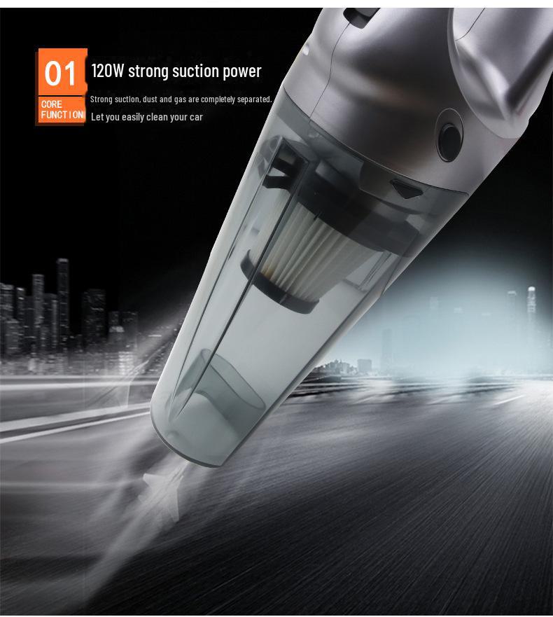 Handheld Car Vacuum Cleaner with High Power and Wireless Charging for Household and Car Use