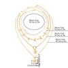 4Pcs Zinc Zinc Alloy Pearl Shell Starfish Necklace Set Multi-Layer Starfish Beach Pendant  Daily