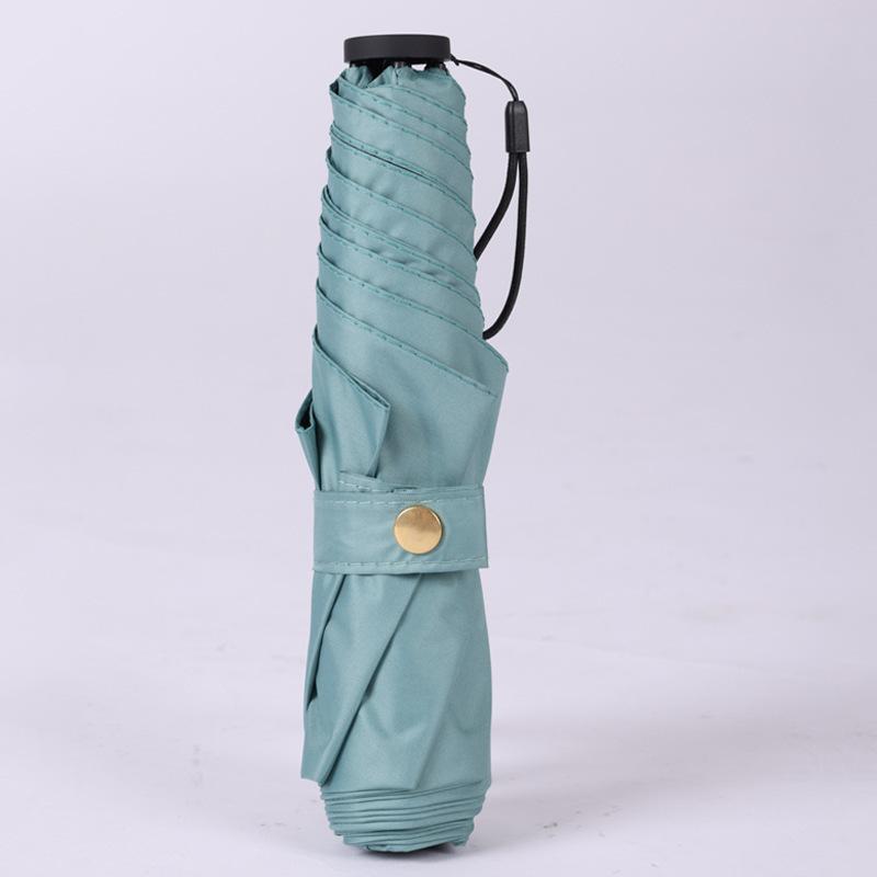 Japanese Pencil Umbrella, Ultra-light Feather Umbrella, Vinyl Sunscreen, Sun Cover, Three-fold Umbrella, Rain and Shine Gift Advertising Umbrella