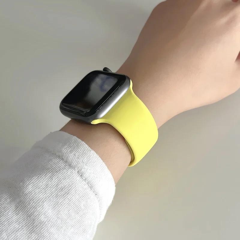 Straps For Watch 10 46 Mm 49mm 44 Mm 45mm 40mm 42mm 41mm 38mm Sport Bracelet iWatch Series 9 8 7 SE Ultra 2 Silicone Band