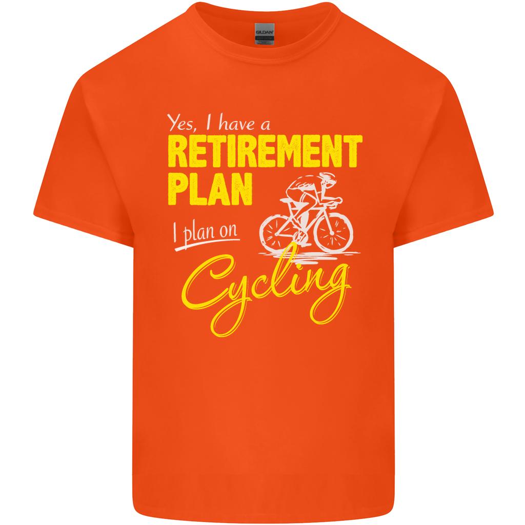Cycling RetireUnisext Plan Cyclist Funny Unisexs Light Cotton TShirt
