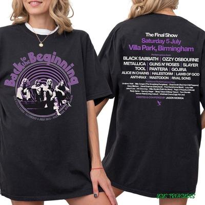 Black Sabbaths Ozzy Osbourne Back To The Beginning Shirt Tee Tribute Tour In Birmingham
