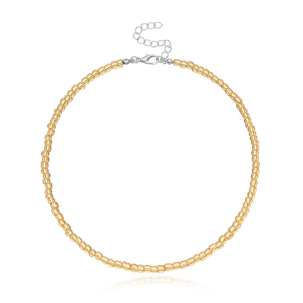 Collier ras du cou en perles style Boho pour femmes et filles, brin coloré, court, ras du cou, bijoux d'été à la mode, cadeau, nouvelle collection