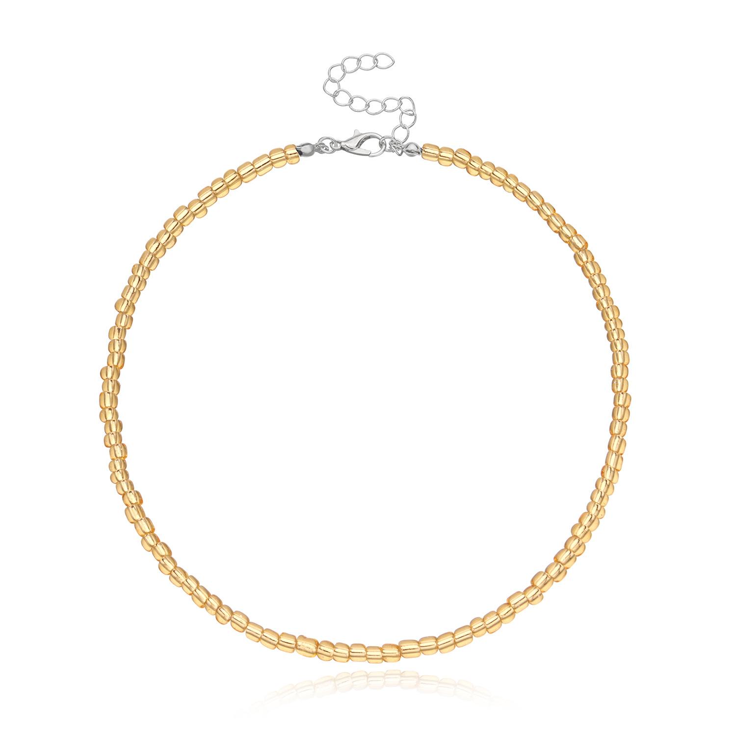 

Новое колье-чокер с бусинами в стиле бохо для женщин и девочек, красочные короткие цепочки-колье, ожерелья, летние модные ювелирные изделия, подарок 19