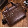 Echte Leder Herren Aktentasche Tragbare Büro Handtasche für Laptoptasche Hohe Qualität Business Messenger Umhängetaschen Reisen