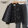 Piumino Sibaoshe Elegante Stile Floreale in Misto Lana