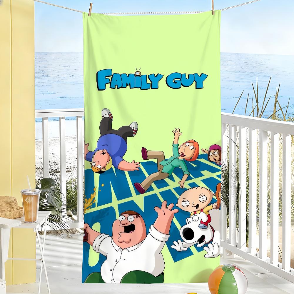 Cartoon F-Family G-Guy Towel Soft Pool Gift For Travel Gym Shower Camping Quick Dry Sports Large Beach Towels