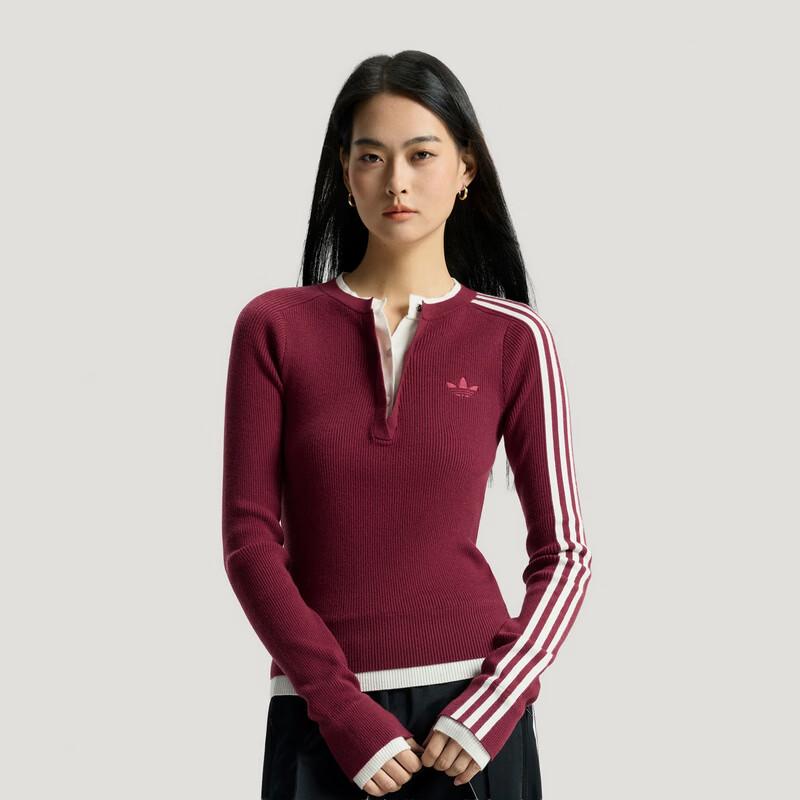 adidas Originals Women's 3S Deluxe Crew Knit Sweater