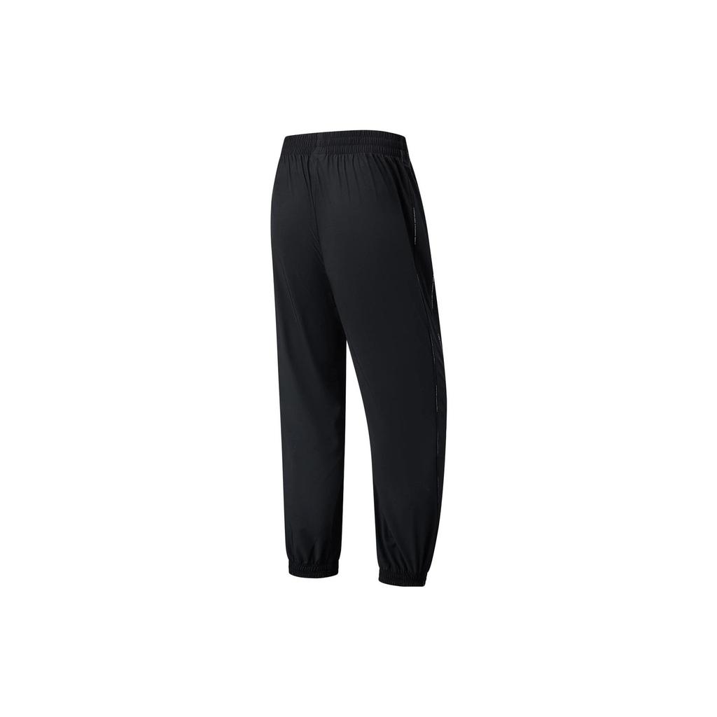 Li Ning Fitness Series Solid Color Quick-Dry Cool Loose Sports Pants Women Pants Black AYKT216-1