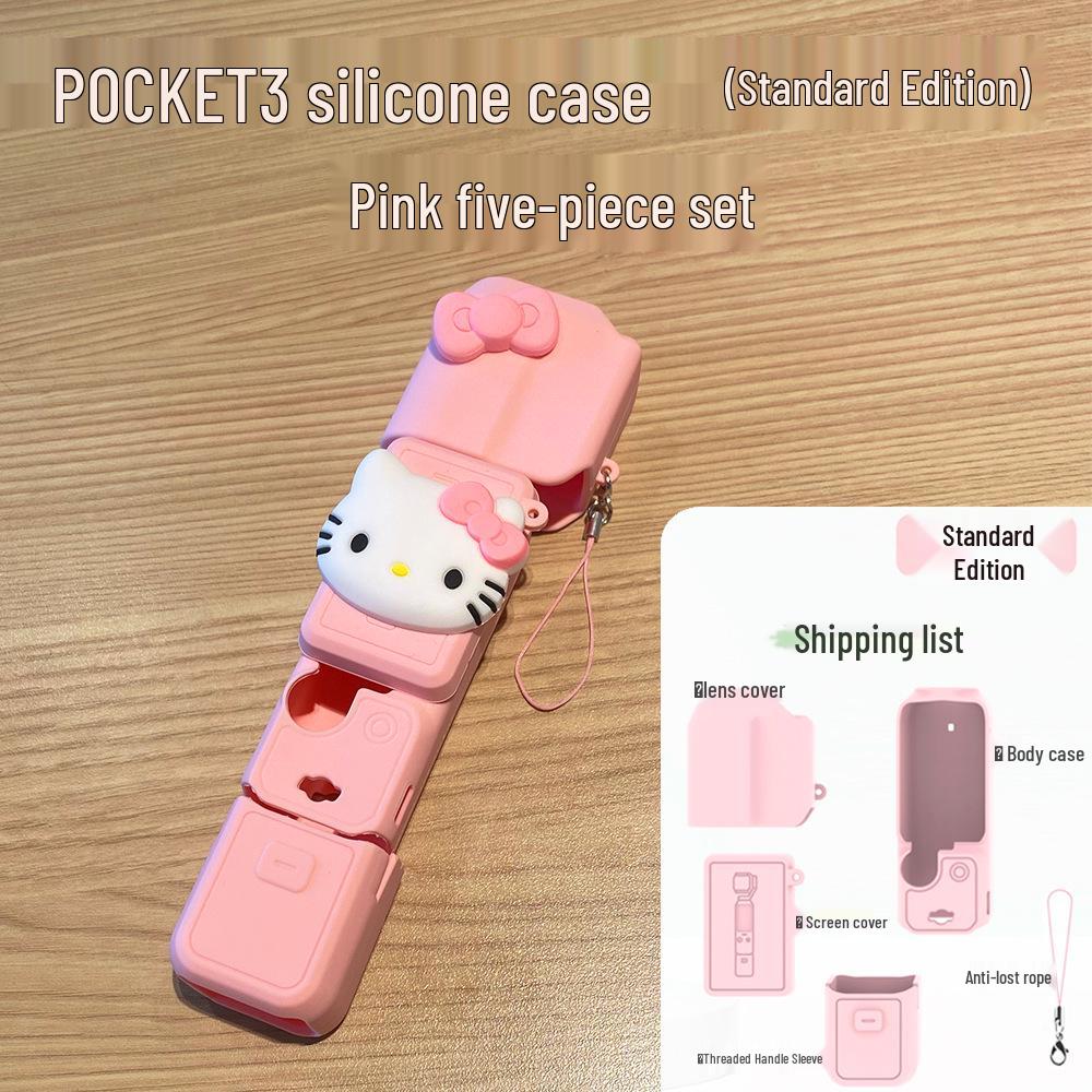 Мультяшный силиконовый защитный чехол DJI Pocket 3 для экшн-камеры