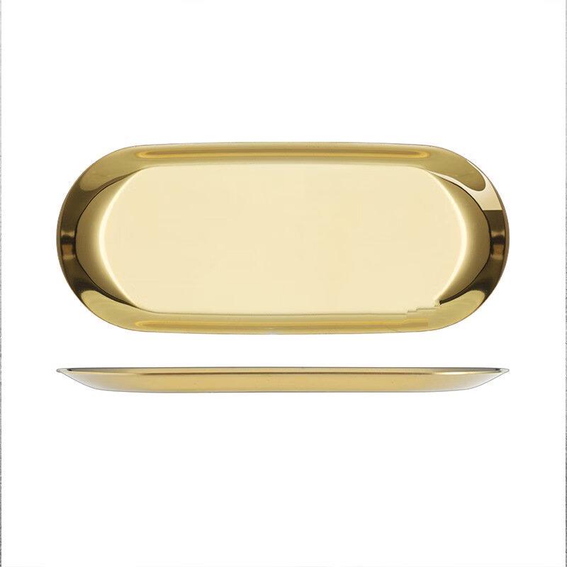 

Подносы для сервировки ZISIZ Gold Oval из нержавеющей стали (Набор из 3 шт.)