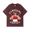 275 GSM Gewaschene T-Shirts 100% Baumwolle Hajime no Ippo V10 Druck Unisex Schweres Baumwoll-T-Shirt