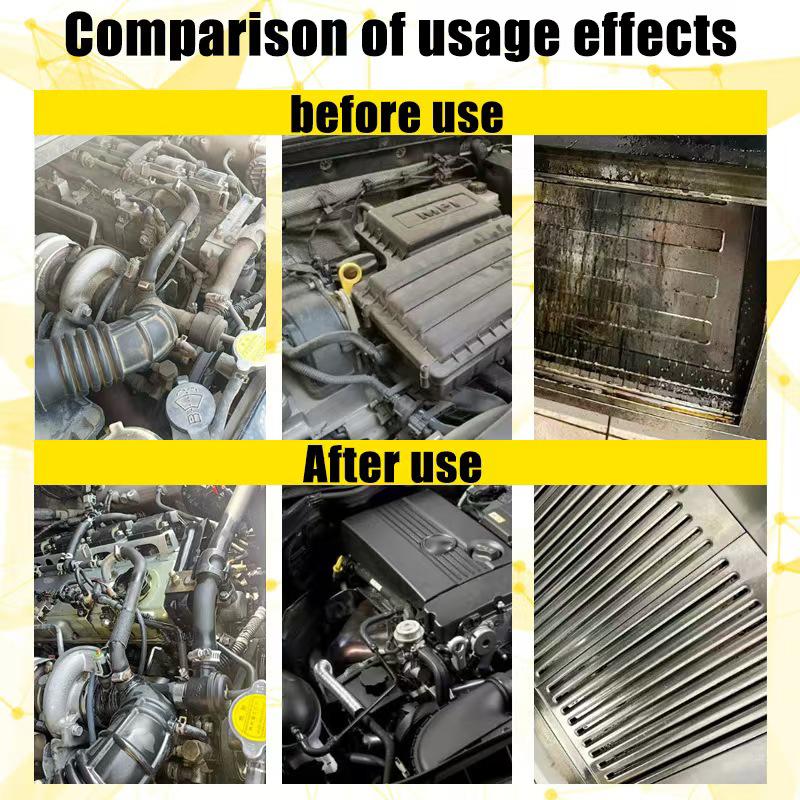 Car Engine Bay Cleaner  Automobile Engine Oil Stain Remover Degreaser Waterless Wash Detailer Decontamination Deep Degreasing