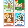 8x12inch Children Educational Poster, Family Times Tables Math Poster Wall
