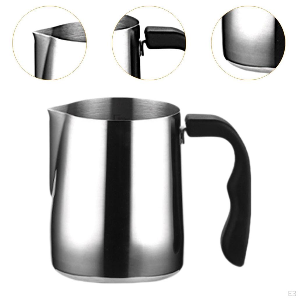Coffee Frothing Jug for Espresso And Latte Art with Measurement Indicators