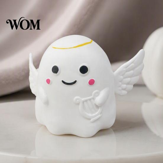 Focus Improvement Tools Halloween Ghost Squeeze Toy, Angel Demon Stress Relief Anxiety Toys Slow Rebound Ball Fidget Party Favors Office Desk Toy