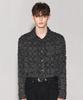 Weseullihyuseuteon Cut Off Hairy Check Shirt Black
