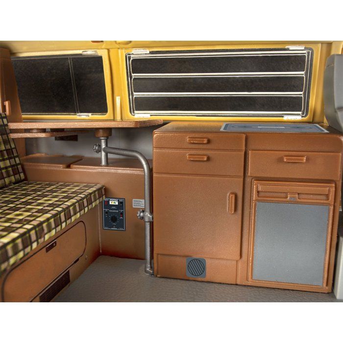 Maquette à construire - REVELL - Click System - VW T2 Camper - Sans colle - Pièces pré-peintes