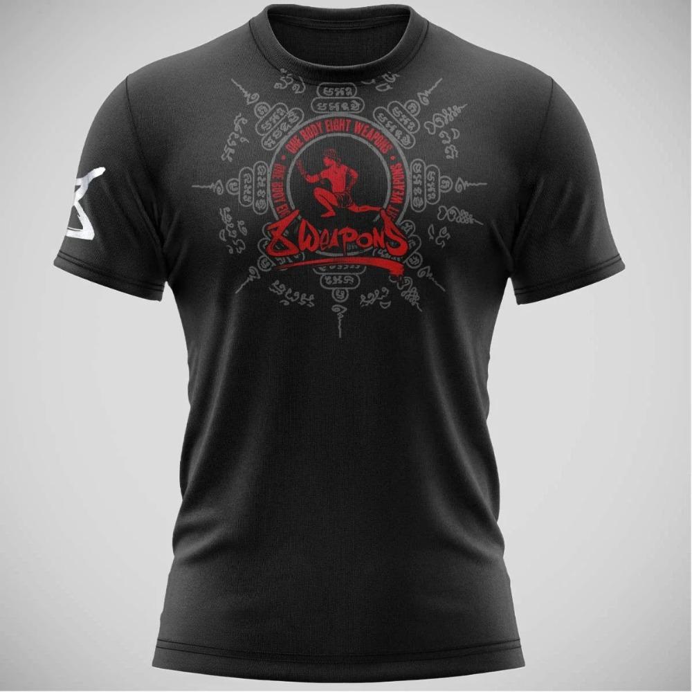 

3D quick-drying Thai fitness print Muay Thai combat T-shirt. 4XL