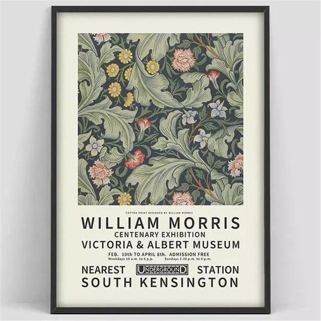

Уильям Моррис Музей Виктории и Альберта, выставка, холст, картина, постер, настенная художественная картина, украшение для дома, гостиной, спальни 50X70cm Unframed