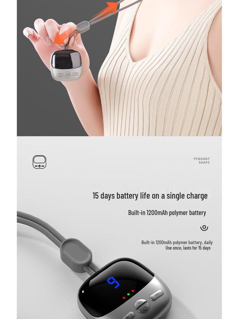 Portable Neck Massager with Intelligent Heat and Pulse Therapy