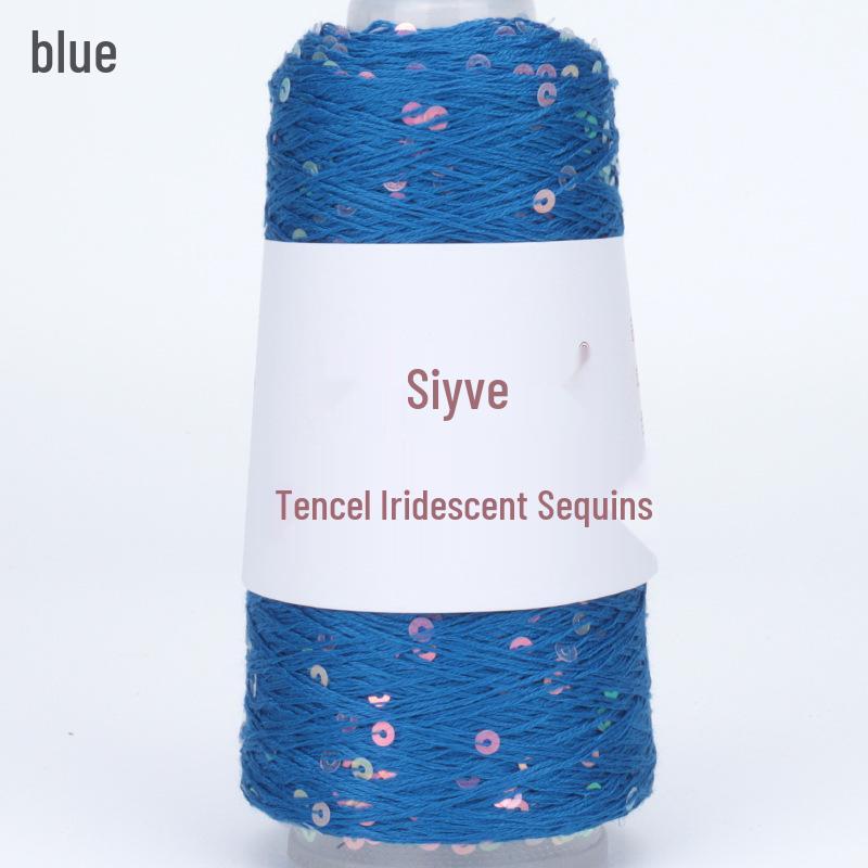 Si Yue Tencel Iridescent Paljettgarn: Handstickat Mode Bländar