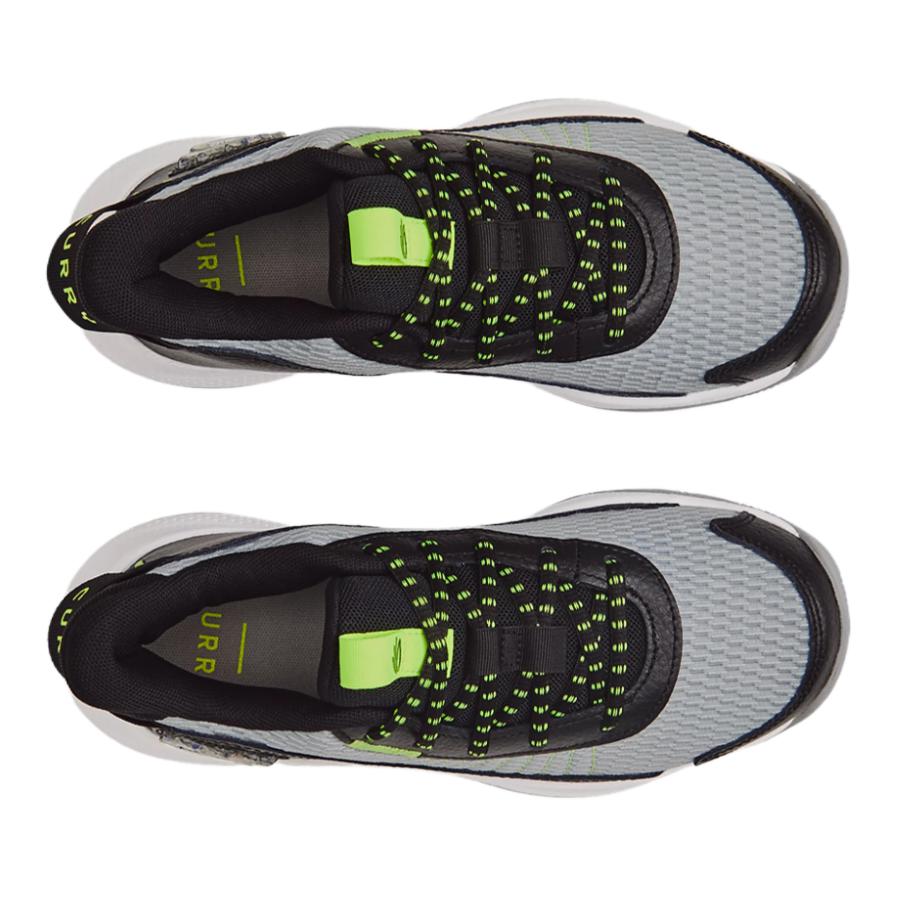 Under Armour Curry Series Lightweight Comfortable Non-Slip Durable Low-Top Kids Basketball Shoes Kids Basketball Shoes Gray Black 3026623-102