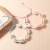 Bohemian Beach Seashell Anklet – Simple Handmade Woven Bracelet
