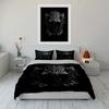 "Skull Floral Art Decor Set" Soft Comfortable Duvet Cover Bedding Set Included 1*Duvet Cover & 2*Pillowcases gift