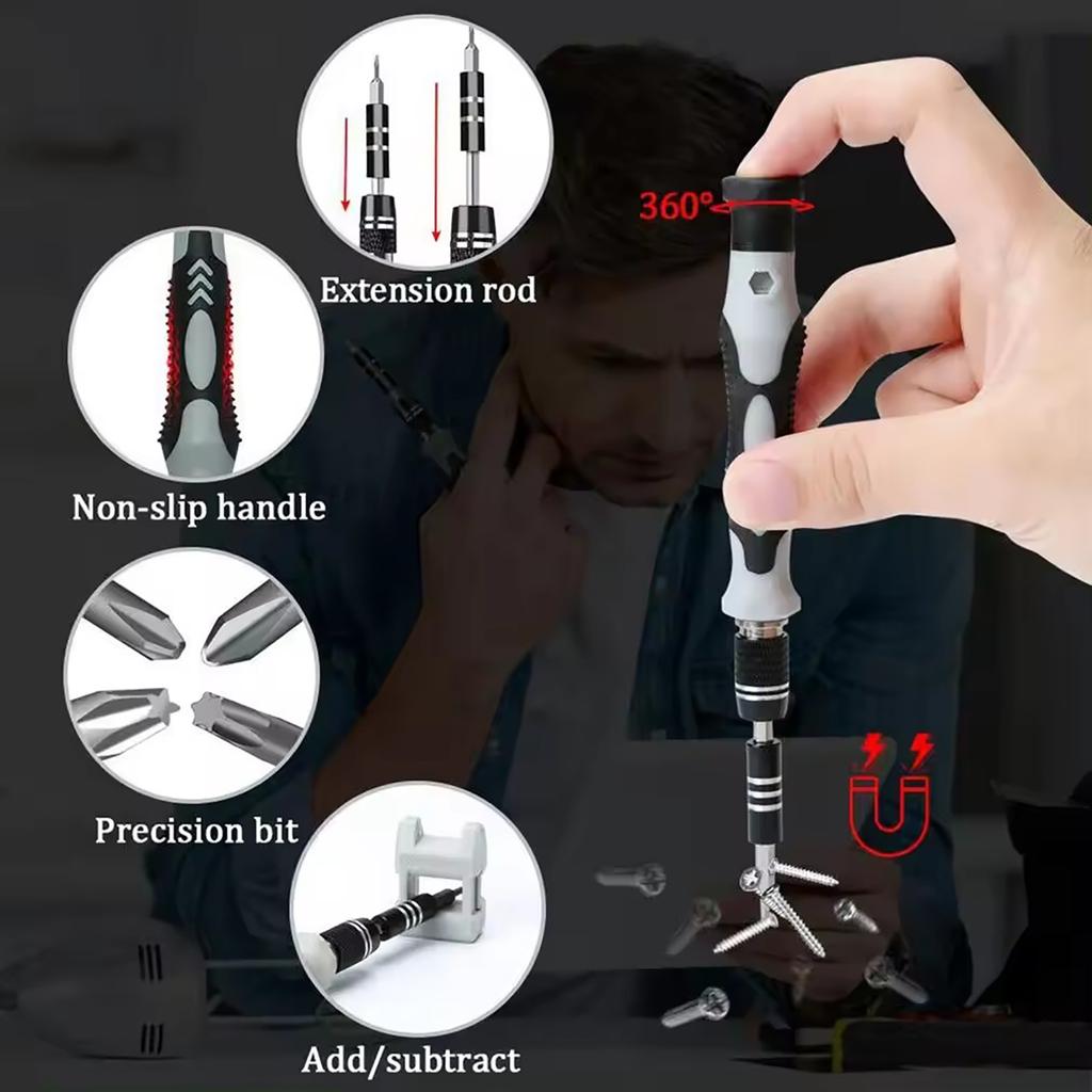 115 in 1 Precision Screwdriver Set Carbon Steel Disassembly and Repair Tools for Household Appliances Repair Needs