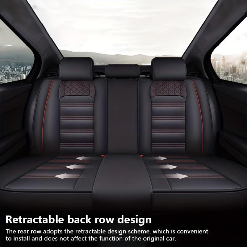 5 Seats Car Seat Cover, Breathable Full Surround Auto Front Rear Seat Cushion, Vehicle Seat Protector-4Seasons Universal Size Car Accessories