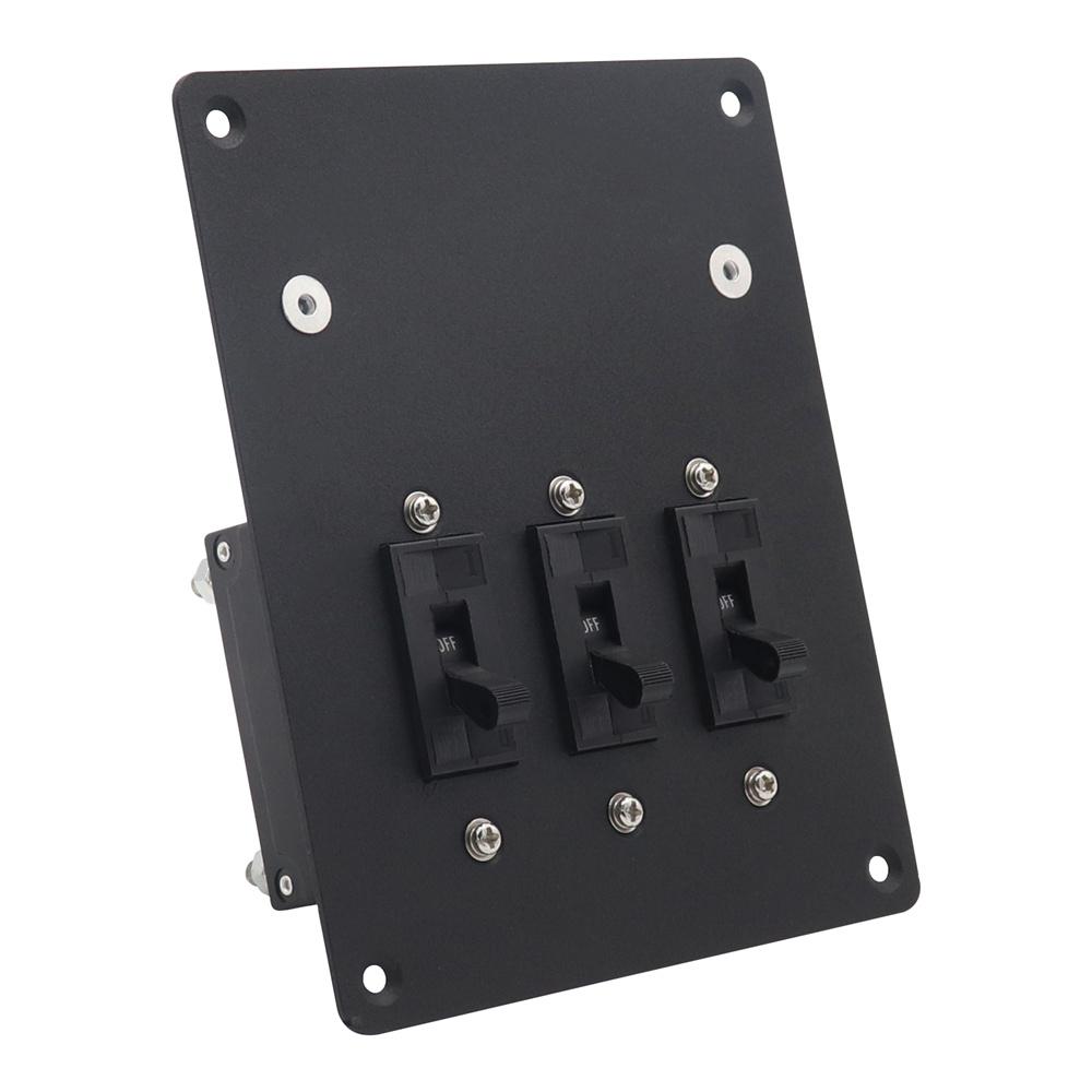 Manual-Off Hydraulic Circuit Breaker with Integrated 5+2Way 100A Busbar Aluminum