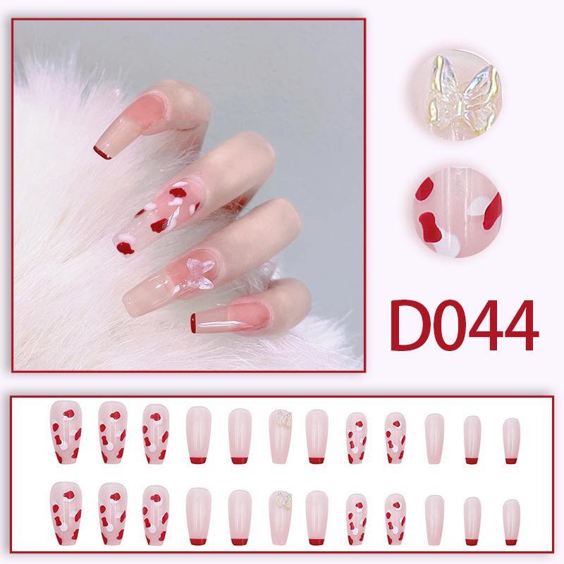 Pure Desire Ice Transparent Nail Stickers - Cute, Sweet, Student Style, Detachable & Wearable