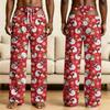 Men's Funny Novelty Pajama Pants with Fake Underwear Print - Halloween Sleepwear