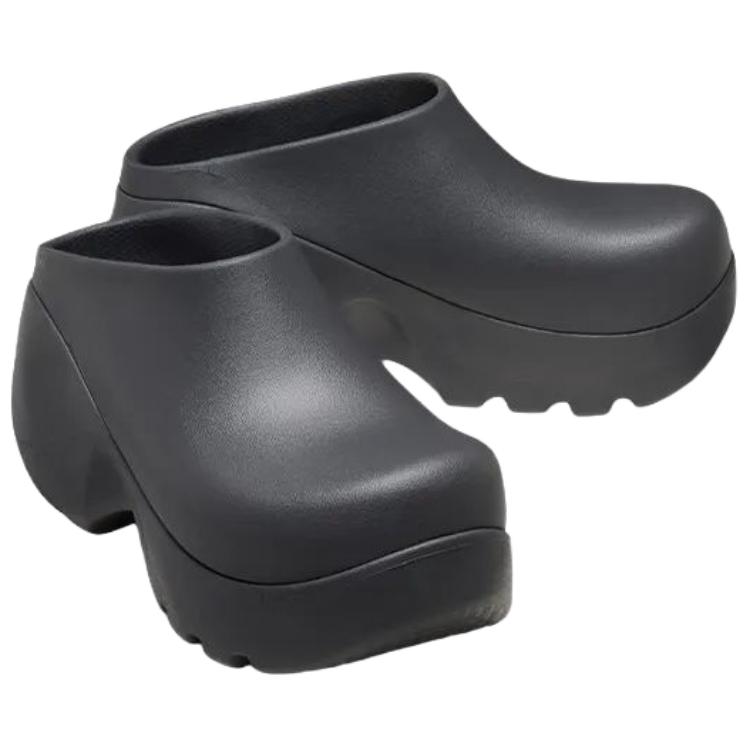 Crocs Comfortable Slip-On EVA Anti-Rub Closed-Toe Clogs Women Footwear Black Sand Gray 210587-0LD