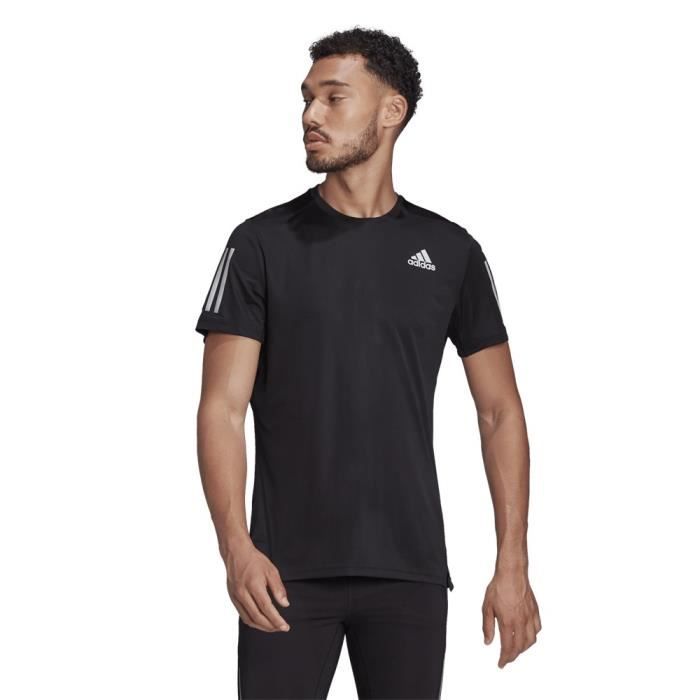 Sportovní tričko - ADIDAS - OWN THE RUN - Černé - Krátký rukáv - Prodyšné