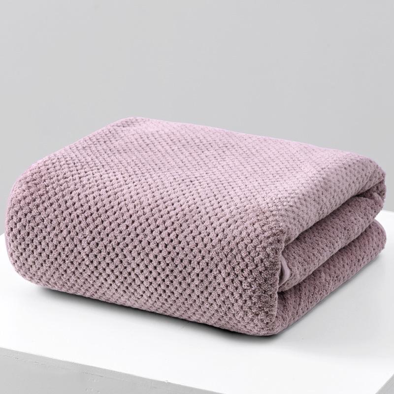 High-Grade Japanese No-Lint Absorbent Bath Towel for Adults - Enlarged Size, Pure Cotton