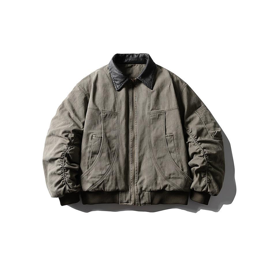 SKRSANYU Men s Retro Barn Style Workwear Jacket, White Duck Down, Winter Jacket SYY1039 Extra Extra Large зелёный