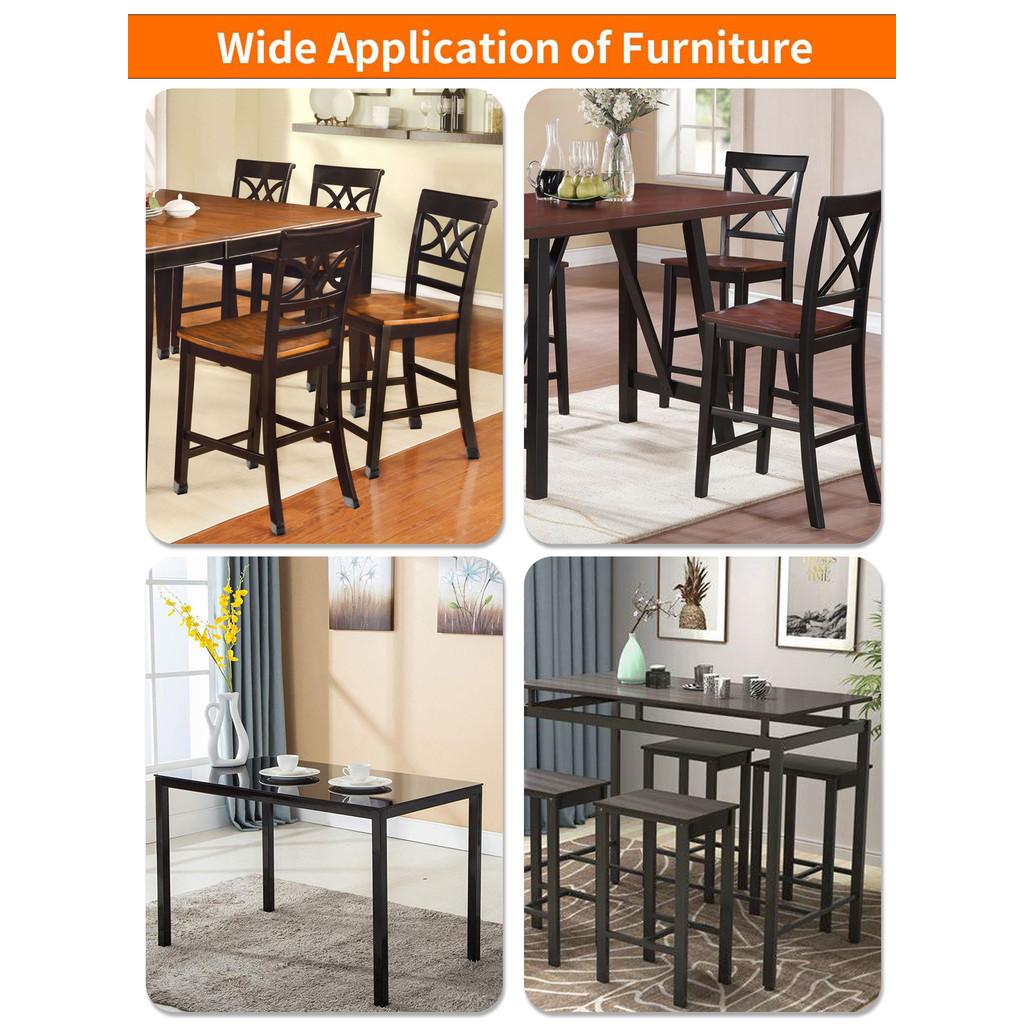 8 szt. Maty ochronne przeciw zarysowaniom i redukujące hałas, antypoślizgowe podkładki pod nogi stołu i krzeseł - okrągłe i kwadratowe