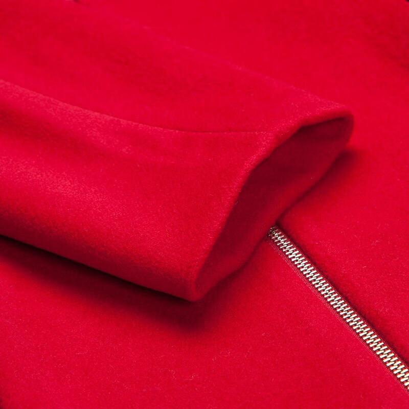 Anlom Women's Thickened Wool Blend Mid-Length Coat