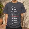 2026 New Cotton Tshirt Eat Pray Workout Study No Love Work Sleep Repeat Fun Print Crew Neck Short Sleeve Casual Top