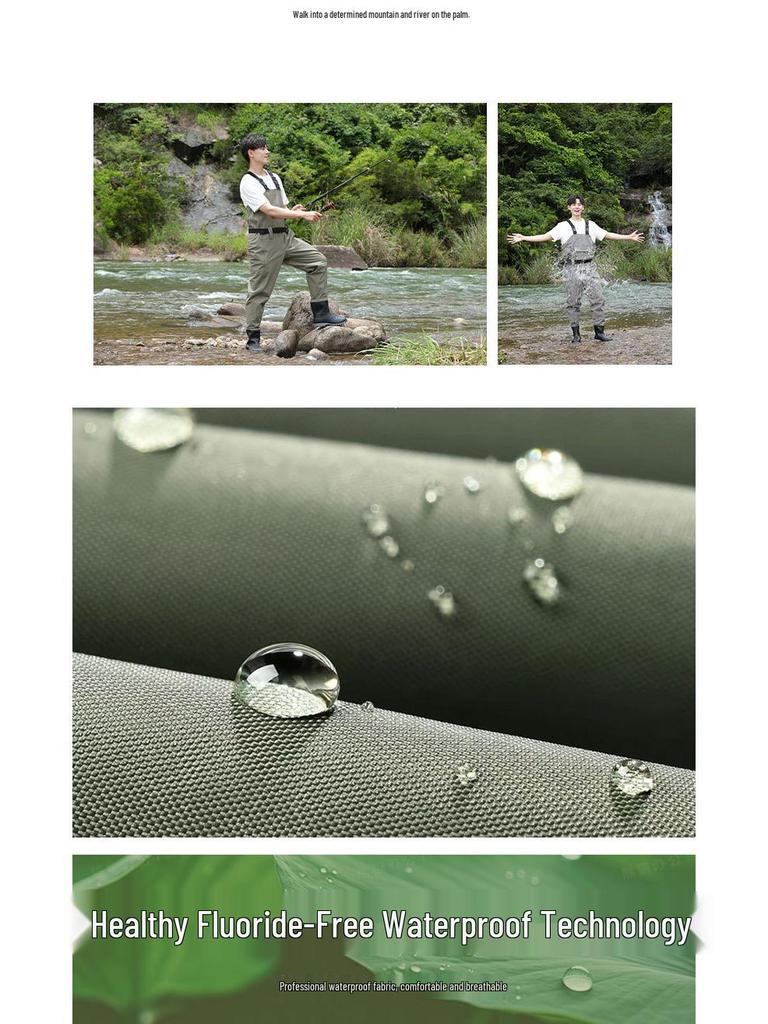 Ultra-light Waterproof Cationic Taslon Strap Fishing Waders - Wear-resistant Outdoor Sea-fishing Gear