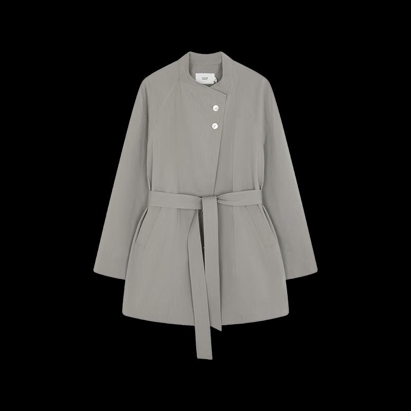 Mohan Yimei Retro Loose Mid-Length Trench Coat