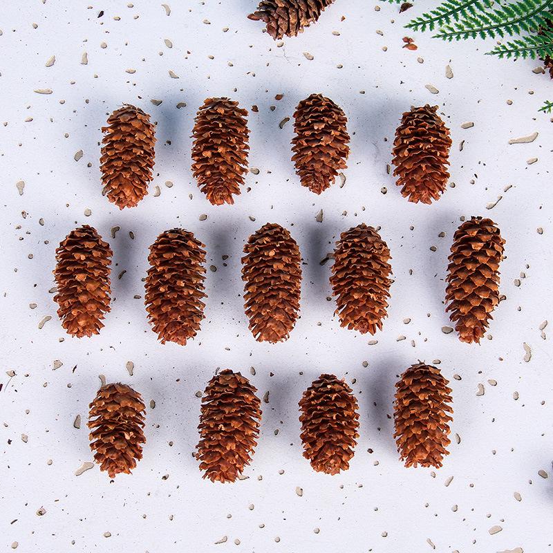 Christmas Pine Cones & Dried Flowers Pack - Eucalyptus, Pine Wood, Cotton, Handmade Photography Props