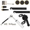 Bike Tire Repair Kit Mini Bike Pump Repair Kit Accessory for Road Mountain BikesSilver