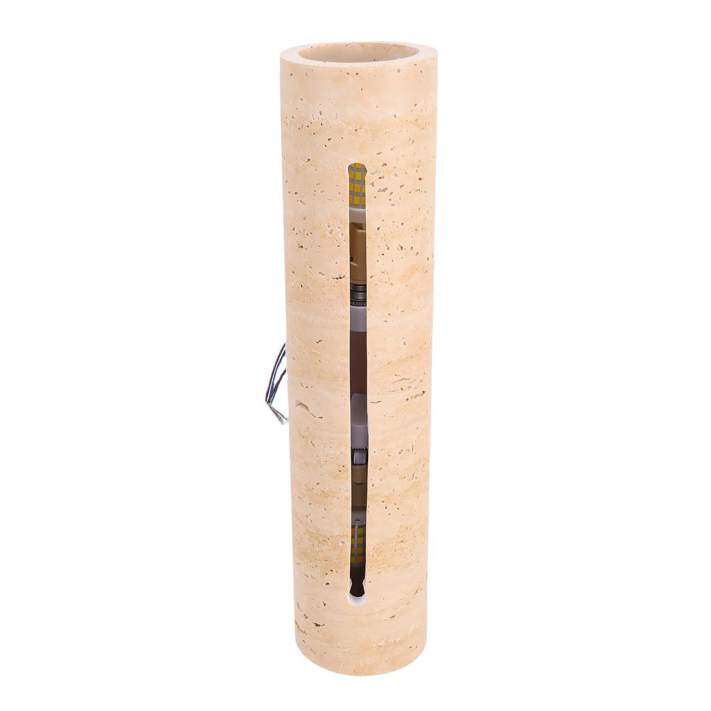 Indoor Strip Up Down Wall Sconce Modern Yellow Travertine Wall Sconce Up and Down Light for Bedroom Hallway